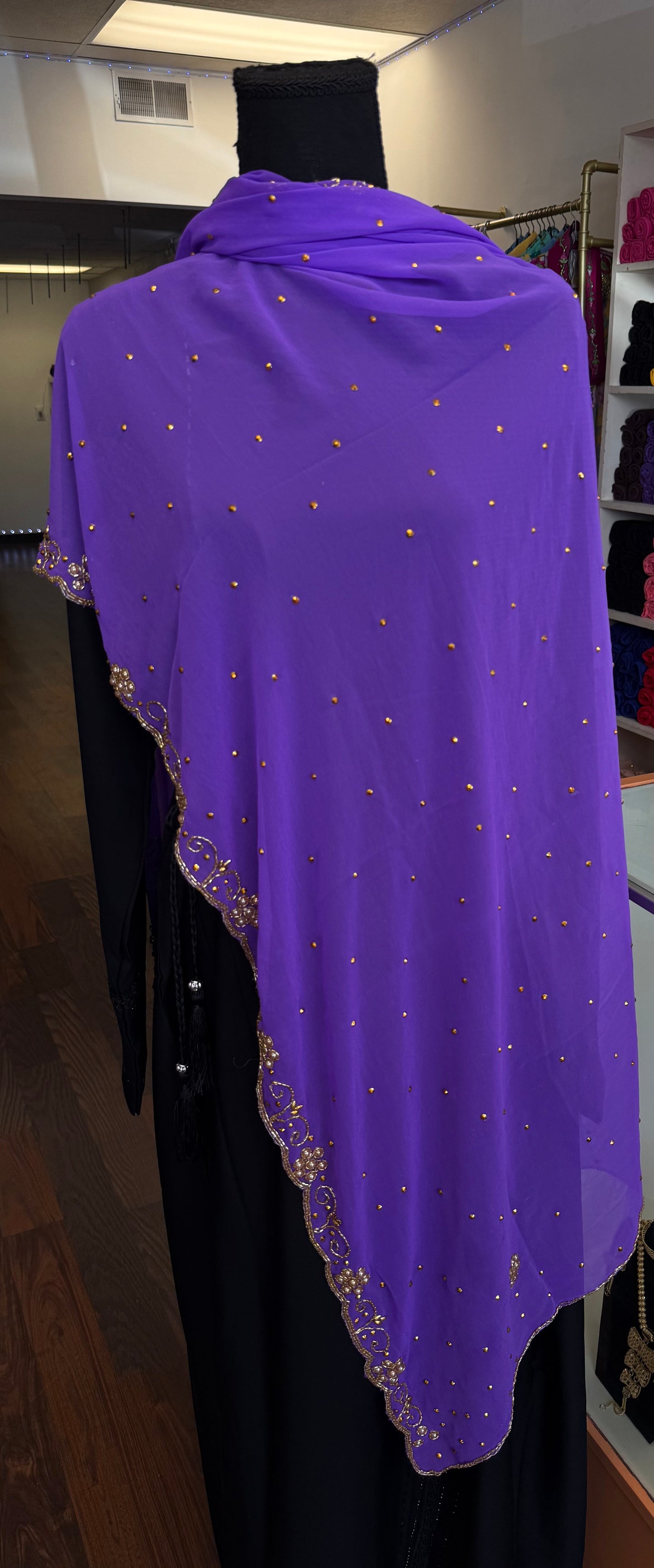Hijab with stones