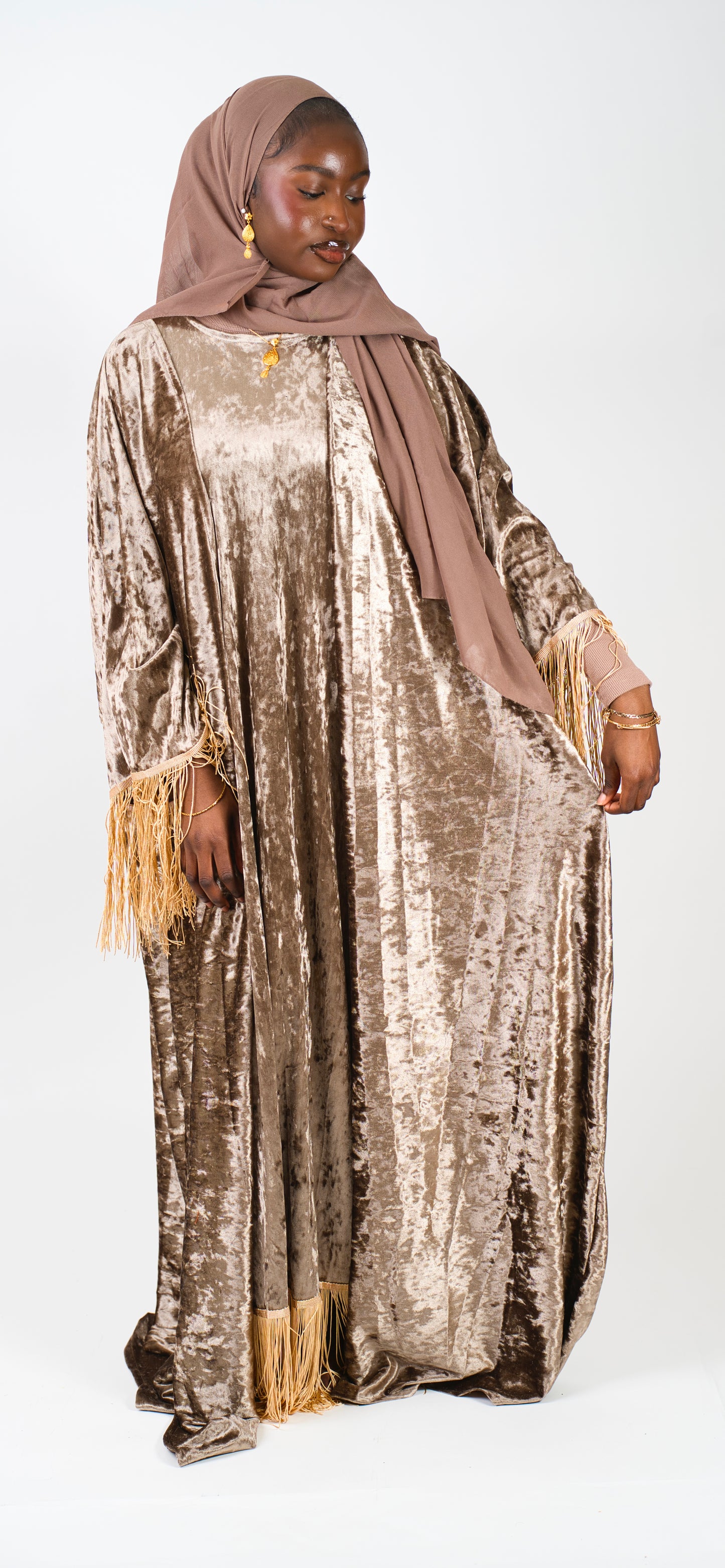 Velvet abaya