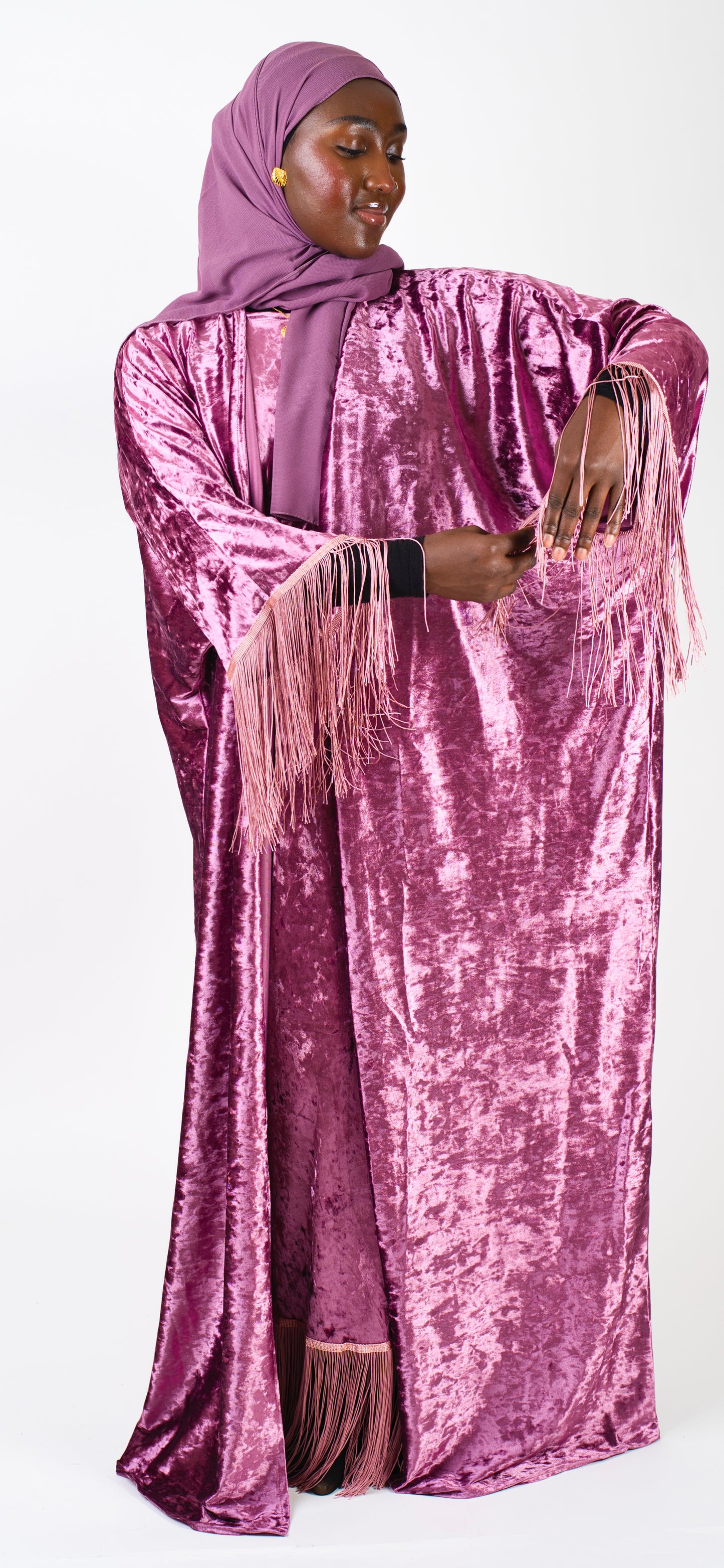 Velvet abaya