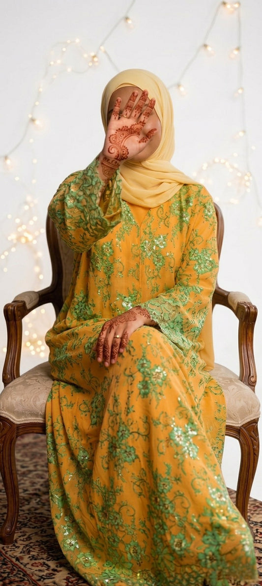 Lace abaya
