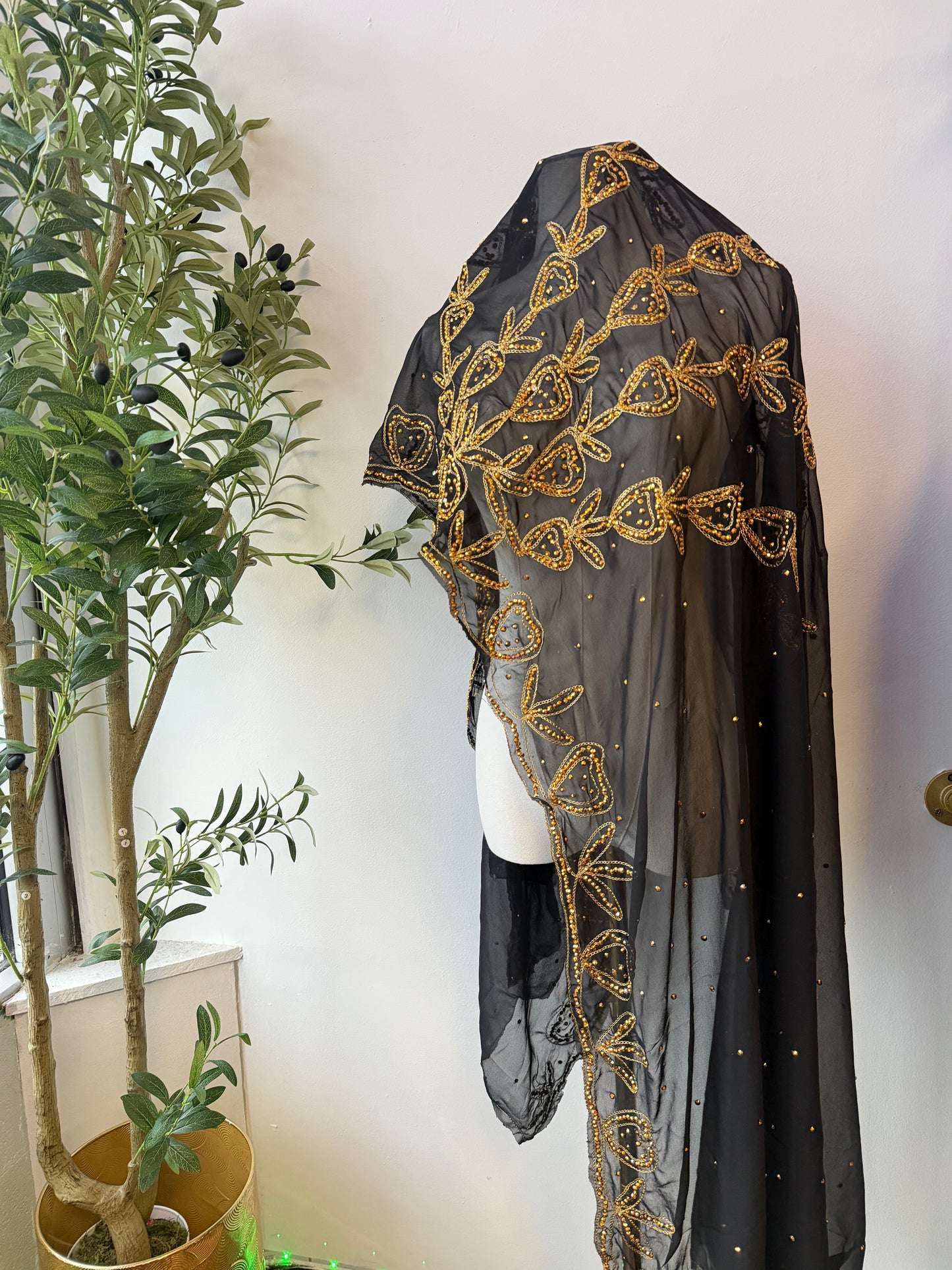 Hijab with stones