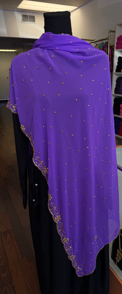 Hijab with stones