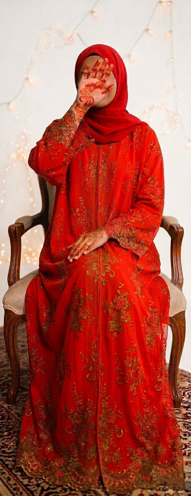 Lace abaya