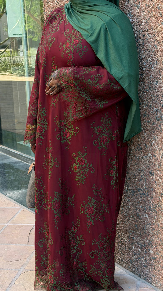 Lace abaya