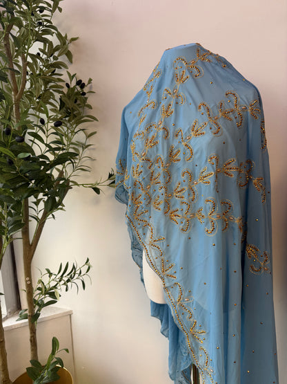 Hijab with stones