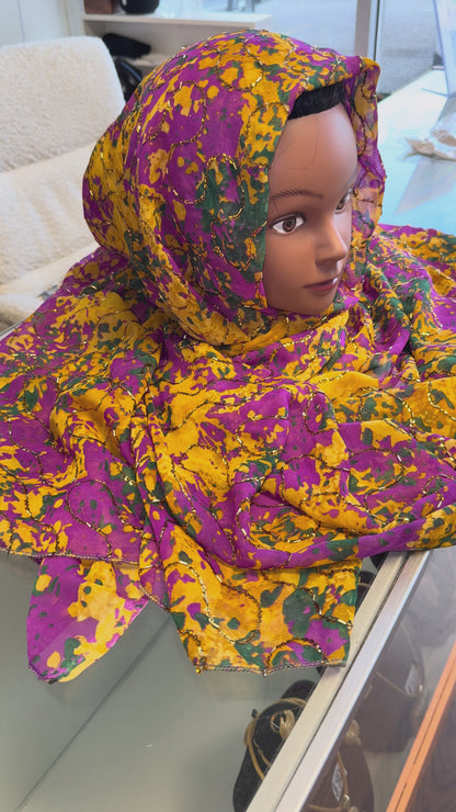 Hijab with beads