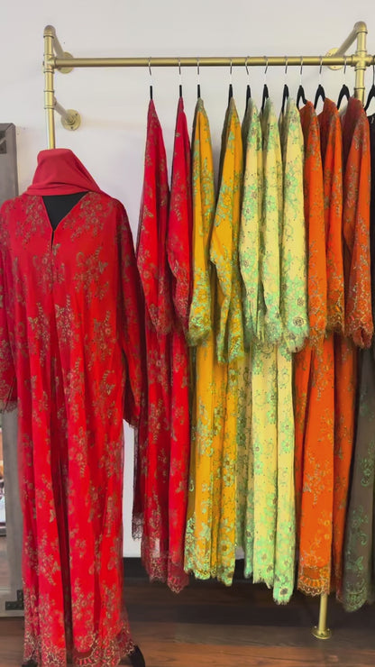 Lace abaya