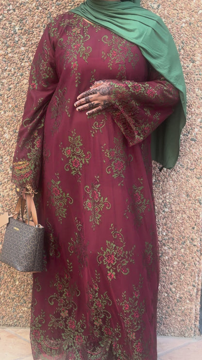 Lace abaya